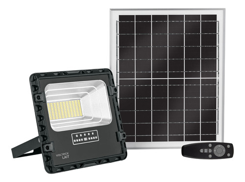 Reflector Led 60 W con panel solar, luz de día, 6500K Volteck REF-503SL