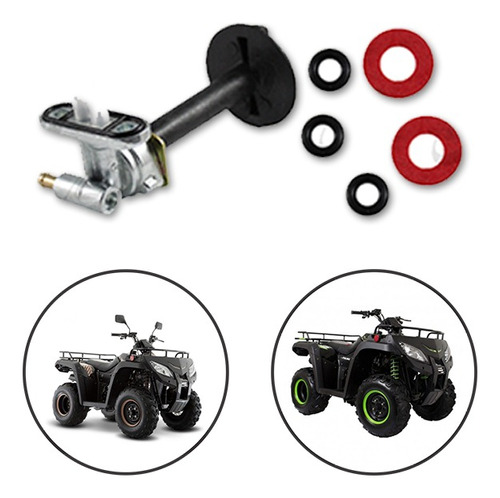 Llave De Gasolina Moto Italika Atv-250 Negra 2018-2020 Rmb