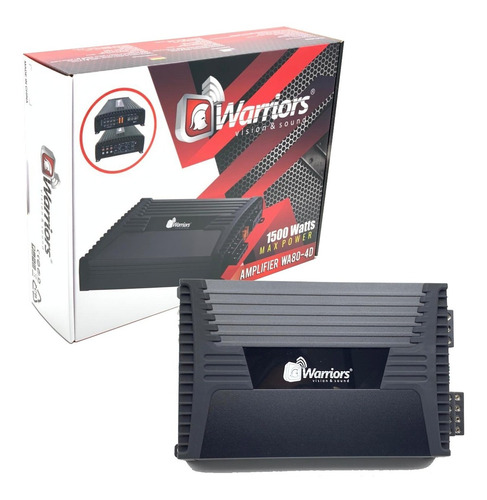 Amplificador Warriors Wa80-4d 1500w 4 Canales, Digital