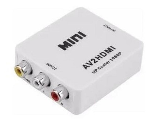 Convertidor Conversor Adaptador Rca + Sonido A Hdmi, Stock !