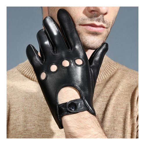 Guantes De Cuero Negro Suave Para Hombre Para Guantes De Con