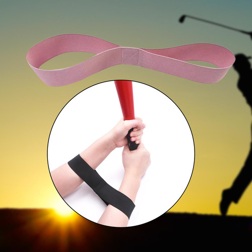 Z 6 Brazalete De Corrección Golf Swing Banda Elástica Rosa
