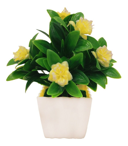 Planta Artificial Flor Con Maceta Colores M10 - Sheshu Home