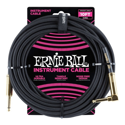 Cable 3,05 Metros Ernie Ball Plug A Plug Recto/ L 