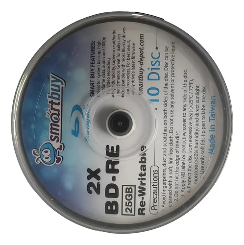 Smartbuy Bd-re Blu-ray Disco Re-grabable