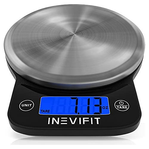 Bscula Digital Cocina Inevifit 13 Lbs Negra