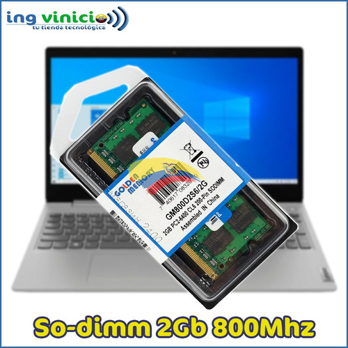 Imagen 3 de 8 de Memoria Ram Golden Ddr2 2gb Pc800 Pc2-6400 Sodimm Hp Ibm