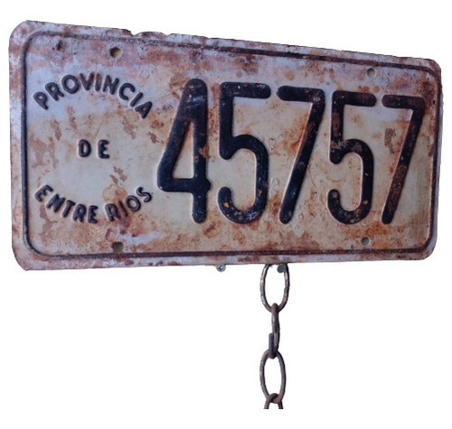 Antigua Patente Provincia De Entre Rios. 