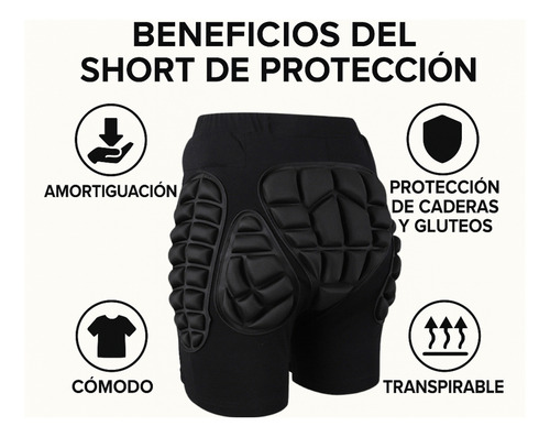 Short De Proteccion Ski Acolchado Culera Snowboard Skate Pro L