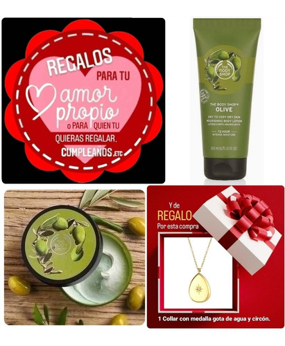 Loción Cuerpo Olive Y Manteca 50ml The Body Shop +1regalo 