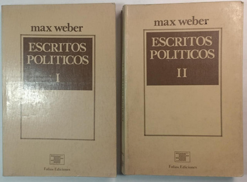 Escritos Politicos 2 Tomos, Max Weber