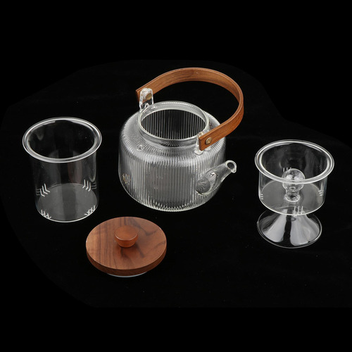 Tetera De Vidrio Para Té, Tetera De Kung Fu De 1000 Ml,