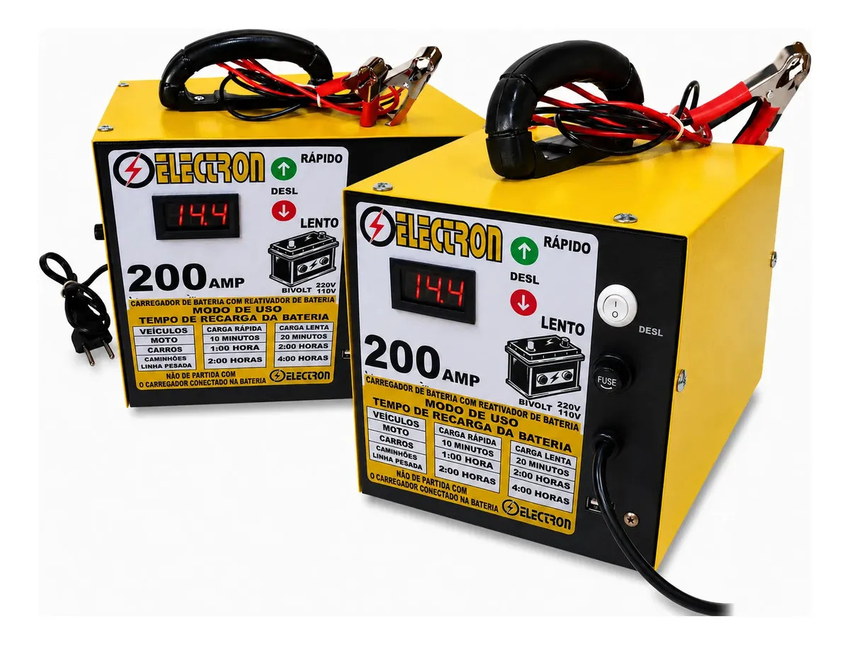 Carregador Bateria Automotivo 12v 200 A 110v/220v