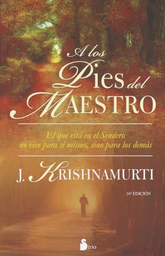 Libro A Los Pies Del Maestro De Krishnamurti  Ediciones Siri