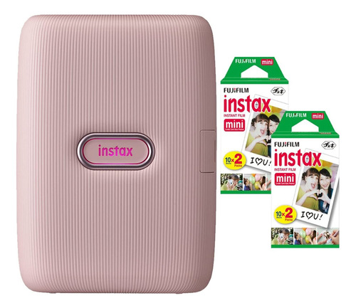 Impresora Para Smartphone (rosa Suave) Paquete Con Película