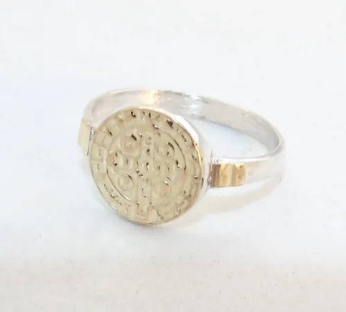 Anillo Plata Oro San Benito Mujer Garant a Escrita