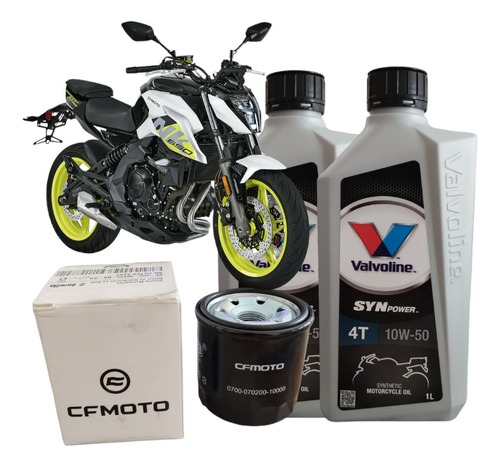 Kit Service Cf Moto+valvoline Sintético+filtro Original