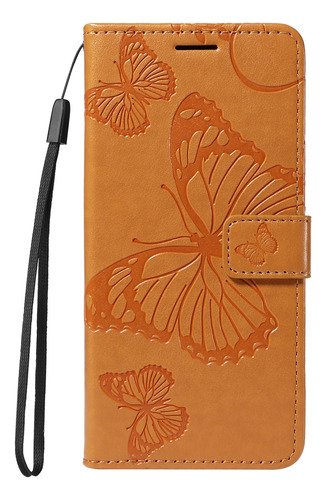 Funda Multifuncional De Piel Sintética Para Samsung Galaxy A Series, Funda Protectora Con Tapa En Relieve, Color Amarillo