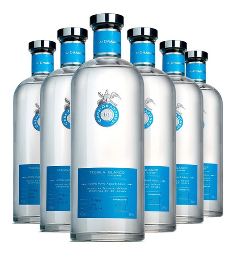 Tequila Casa Dragones Blanco 750ml 6 Botellas Sin Estuche