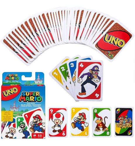 Juego de cartas Uno Super Mário Broos Edición Especial