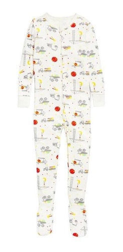 Pijama Niño Old Navy Print Enterito Blanco