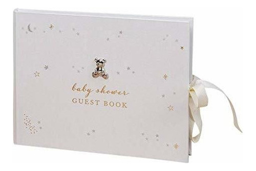 Libro De Visitas De Baby Shower Blanco Para El Hogar Feliz C