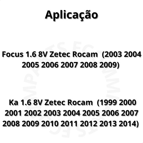Jogo Junta Motor Superior Ka 1.6 Zetec Rocam 1999 A 2014