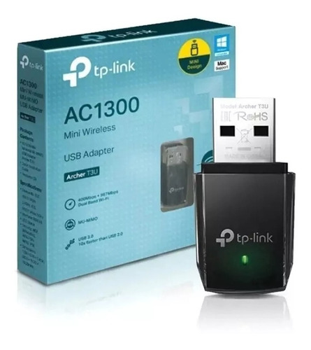 Adaptador Usb Wifi Tp Link Archer T3u Dual Band Ac1300 Mini