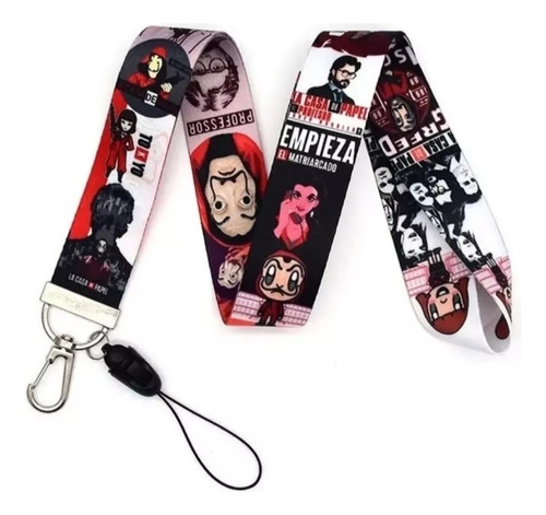 Lanyard O Cinta Porta Credencial (calidad) La Casa De Papel 