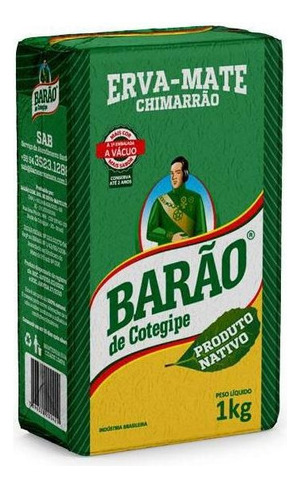 Erva Mate Nativa O Melhor Chimarrão Barão Cotegipe 3 Un 1kg