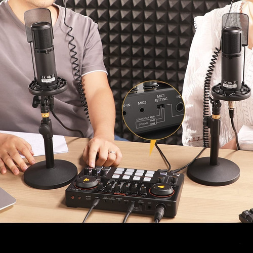 Imagen 9 de 10 de Maono Ame2 E2 Consola Interface Produccion Podcast Youtube