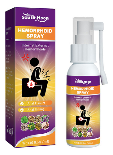 Spray Para Hemorroides V, Alivio Rápido Del Dolor Sin Produc