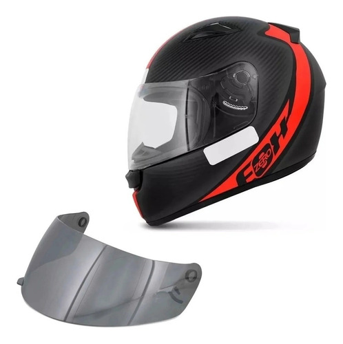 Capacete Moto Ebf E0x Super Sport Azul + Viseira Espelhada