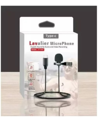 Micrófono Lavalier Solapa Telefono Tipo C Con Entrada Fonos