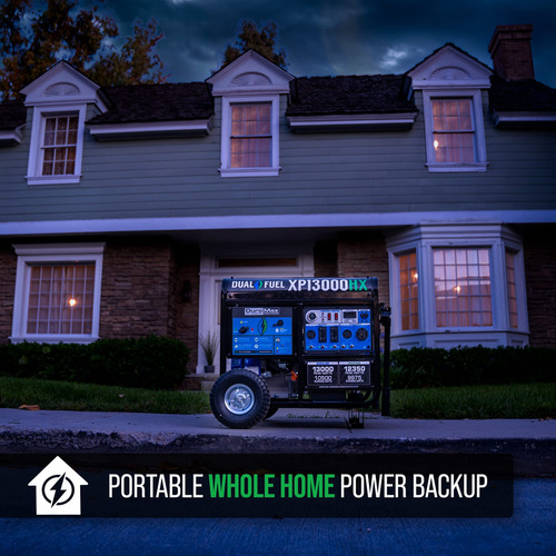 Generador Portátil Dual 13000 W Encendido Eléctrico Azul