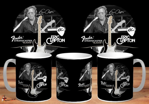 Taza De Ceramica Fender Stratocaster Blackie Eric Clapton Hd