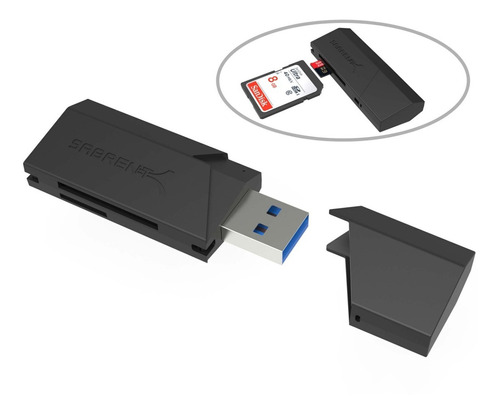 Lector De Memoria Para Sd/micro Sd, Usb 3.0, Sabrent Cr-umss