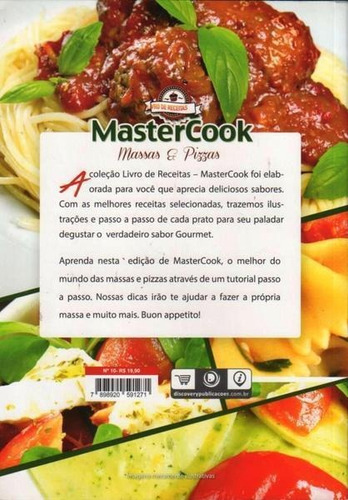 Mastercook - Massas E Pizzas - 10, De Robson Oliveira. Editora Discovery, Capa Capa Comum Em Português, 2014