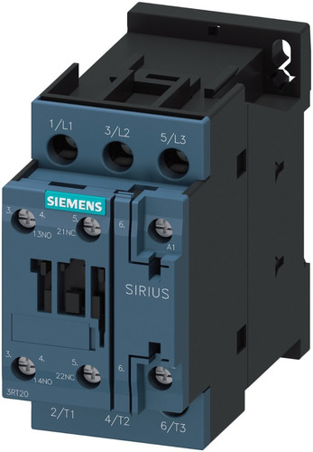 Contactor 32a 220v 15kw 1na + 1nc S0 Siemens 3rt2027-1ap00