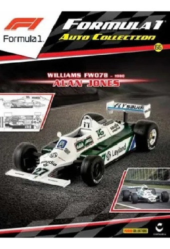 Revista Panini Formula 1 #66 Alan Jones | Williams Fw07b 198