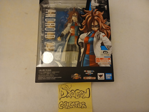 Android 21 Lab Coat Dragon Ball Fighter Z Sh Figuarts Bandai (Usado)