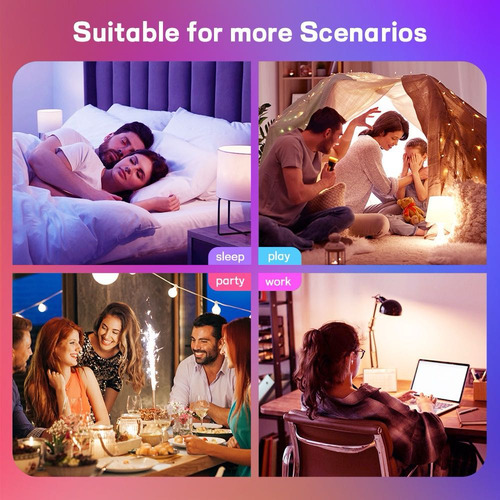 3 Led Wi-fi Multicolorido, 10 W | Luzes Rgb Shome-120/3 Core