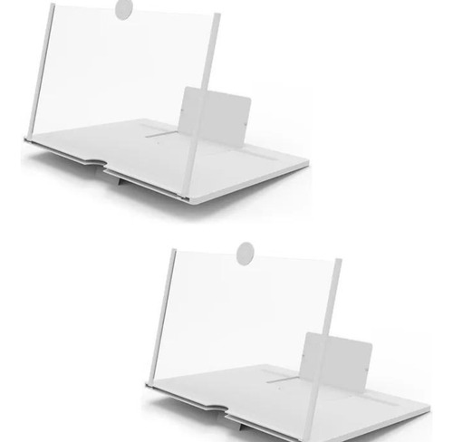 Ampliador De Pantalla Lupa 3d Para Celulares Color Blanco