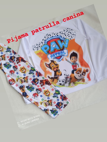 Pijamas Pijama Niño Patrulla Canina Paw Patrol Spiderman 