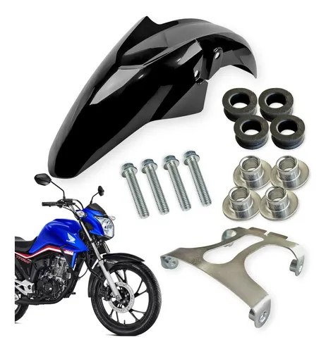 Paralama Honda Cg Titan 150/160 Fan Start 2014 A 2024 Preto Dianteira