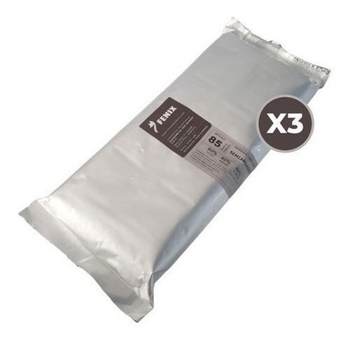 Cobertura De Chocolate Negro Semiamargo 85 Fenix 1 Kg. X3
