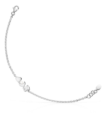 Pulsera Tous Nocturne De Plata Con Perla