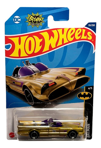 Auto Hot Wheels Batman Batimovil 1966 Serie Edición Dorada