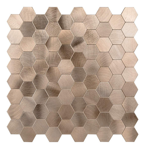 Decopus Azulejo Mosaico Metal Para Despegar Forma Hexagonal