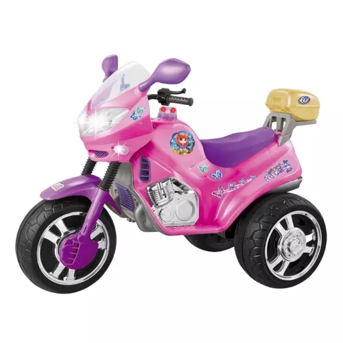 Moto Infantil Fada 6V Rosa/Lilás 1210L - Magic Toys